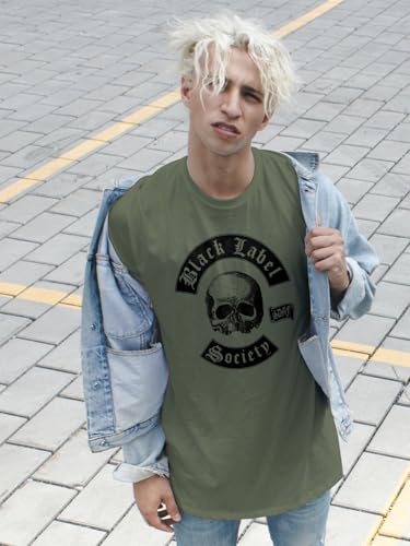 Black Label Society Band T Shirt Adult Front & Back Print Green American Heavy Metal Band Graphic Tees3