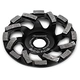 FANZTOOL Premium Diamant-Schleiftopf Abrasiv 115 mm x 22,2 mm Schleifteller Estrich, Asphalt, Putz, abrasive Baustoffe, TURBO-STAUBSAUGUNG-EFFEKT