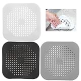 JYNXOR 3 Pcs Copri Scarico Doccia,Tappo Doccia Antiodore, Tappo Per Scarico In Silicone Antiodore,Tappo Per Vasca,Scarico Pavimento,Copertura Di Scarico,Filtri Per Scarico Per Bagno,Cucina,Lavanderia