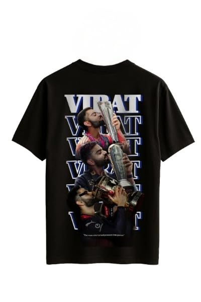 Virat Kohli Cuplift Oversized Black T-Shirt – Iconic Champion Edition-picture-19