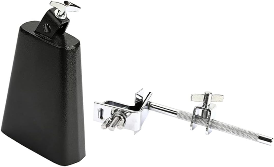 Durable Cowbell Percussion Instrument for Drum Set High-quality Cowbell Accessory for Musicians for Music Lovers Smooth and Stylish Design