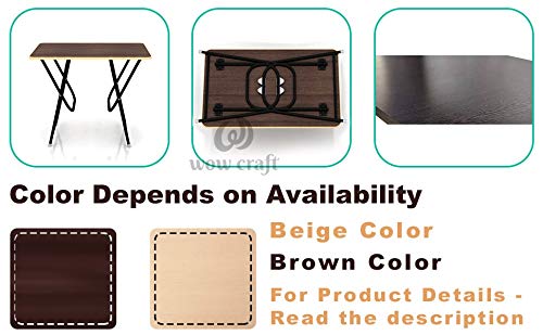 Wow-Craft-Multi-Purpose-Foldable-and-Portable-2-Seater-Dining-Table-for-Home-Kitchen-Made-with-Engineered-Plywood-top-and-Powder-Coated-Finish-Color-Brown