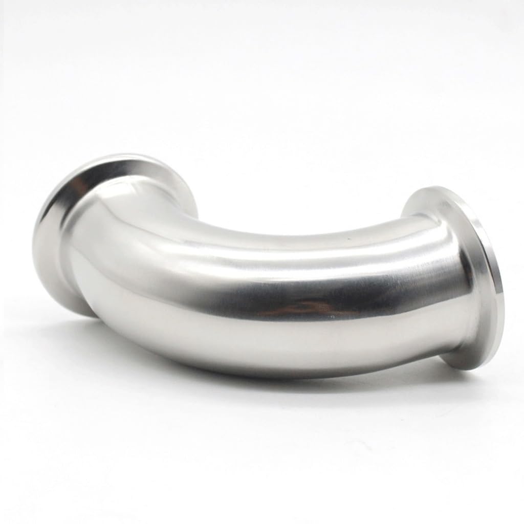 Raccordi A Gomito A 90 Gradi In Acciaio Inossidabile A Gomito A Tre Clip, For Connettore For Tubi A Gomito In Acciaio Inossidabile Con Morsetto A Tre Tubi ( Color : SS304 , Size : 57mm-ferrule 77.5 )
