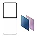 SAMSUNG Galaxy Z Flip5 FlipSuit Phone Case, Clear Protective Cover with Interchangeable Interactive Cards to Match Cover Screen, US Version, EF-ZF731CTEGUS, Transparent