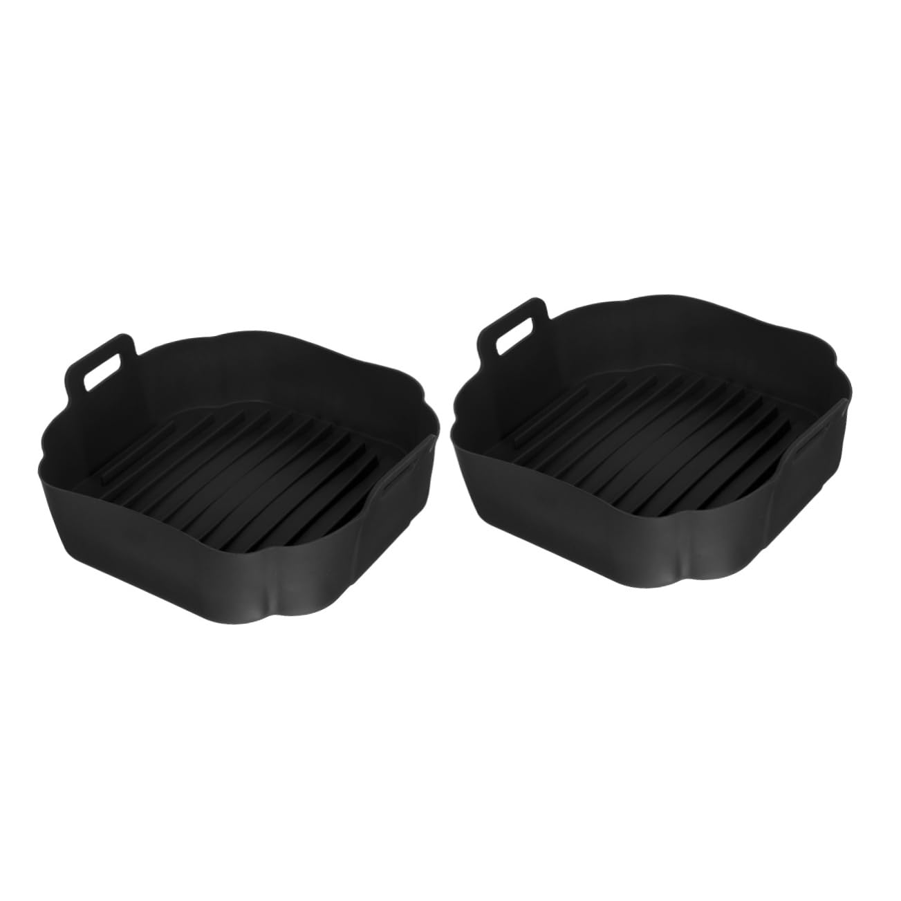 2pcs Silicone Air Fryer Liner Non-stick Baking Mat for Air Fryers Kitchen Accessory for Chips Snacks Chicken Wings