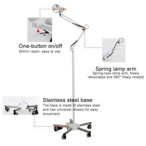 Lampe d'examen LED mobile portable au sol pour cabinet médical - 5