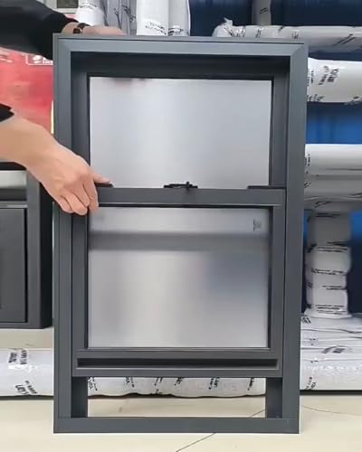 Ventana Ventanas de Guillotina con Inclinación Inferior Personalizadas, Ventana para Interiores y Exteriores de Sótanos, Techos de Casas Móviles, Gallinero con Ventilación Vertical y Posiciones(15x30i
