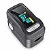 Oxymètre de Doigt Professionnel, Oxymètre de Pouls Saturomètre Portable avec Moniteur de Fréquence Cardiaque pour Mesurer SpO2, PR et PI, Piles Non Inclus