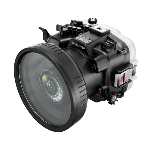 Ficha técnica Funda impermeable subacuática para cámara Sony FX30 IPX8 de 40 m funda de buceo con vidrio antirreflejos y completo FX30 16-35 28-70 mm FL1545 - Fernando Cortés