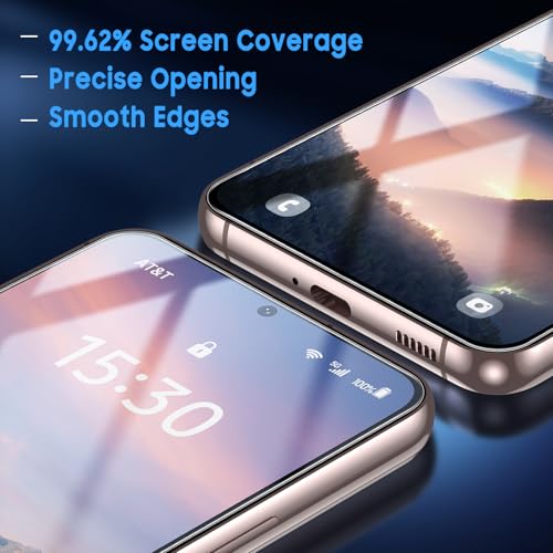 Image of Uyiton for Samsung Galaxy S22 Screen Protector - 2 Pack | Ultra HD Clarity, Fingerprint Unlock, 9H+ Hardness, Scratch-Resistant, Anti-Fingerprint, Bubble-Free, Easy Install