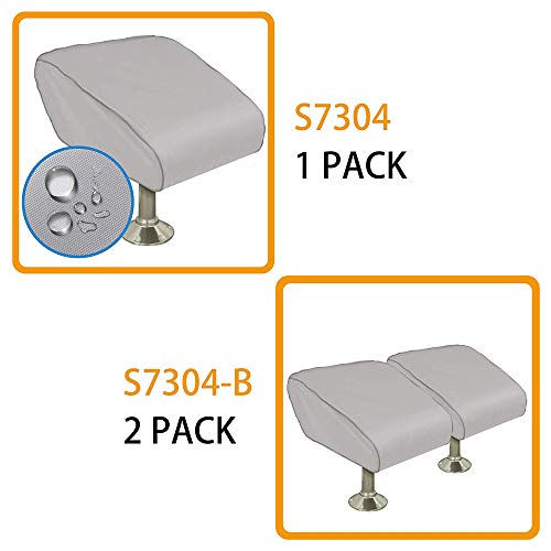 Icover Boat Folding Seat Cover-1 Pack 600 Denier Canvas Waterproof Heavy-Duty Weather Resistant Material Trailerable Fishing Chair Cover #TOP1