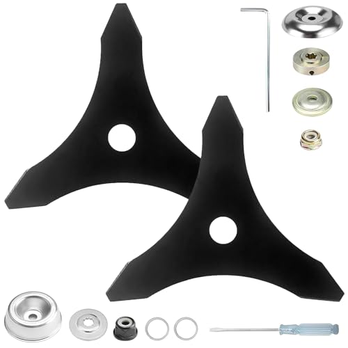 Cuchillas de Repuesto para Cortacésped,Cuchilla Desbrozadora 25.4mm,Cabezal Desbrozadora Universal,Cuchillas para desbrozadora,para Cortar Maleza Densa como Arbustos o Hierbajos