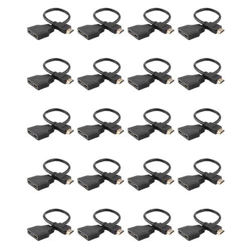 Câble adaptateur mâle vers double répartiteur vidéo convertisseur hdmi 1080p