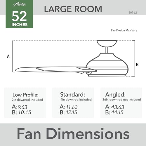 Image of Hunter Mosley, Outdoor or Indoor, Ceiling Fan, 52 inch, Premier Bronze