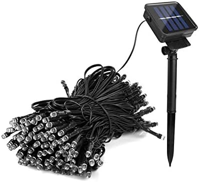 1Set 10m Outdoor Waterproof Warm White LED Solar Lamps String Light Sensor Garden Lighting for Holiday Decor/Diwali/Christmas