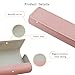 LifeArt Eyeglass Case Hard Shell, Portable Sunglass Protector Cases for Women and Men, Fashionable PU Leather Unisex Eyeglass Case, Lightweight (Pink)