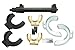 8MILELAKE Macpherson Strut Spring Compressor Kit Interchangeable Fork Coil Extractor Tool Set