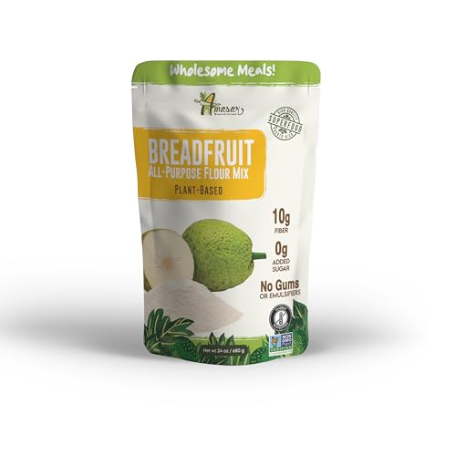 Amasar | All-Purpose Breadfruit Baking Mix | Gluten Free Made with Breadfruit & Cassava Flour | Plant Based All-Purpose Flour for Desserts & Dishes | 9g of Fiber per Serving, 24 Oz
