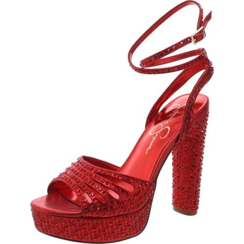 Jessica Simpson Womens Iralin Rhinestone Block Heels2
