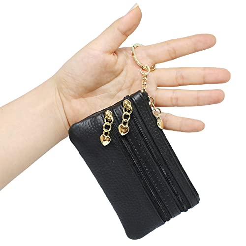 Imeetu Women'S Coin Purse, Genuine Leather Zipper Change Purse thumb #1