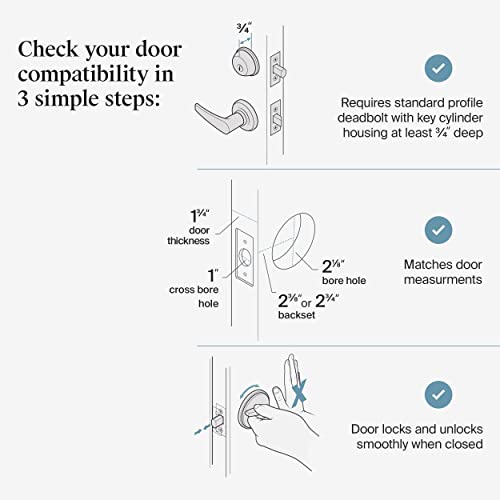 Level Bolt Smart Lock - Smart Deadbolt That Works With Your Existing Lock For Keyless Lock Entry, App-Enabled Bluetooth Lock With Smartphone Access, Compatible With Apple Homekit #TOP5