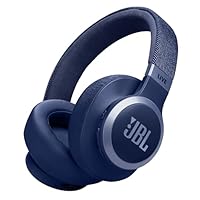 JBL Live 770NC, JBL Signature Sound and Surround Sound, Bluetooth 5.3 with LE Audio Supported *, True Adaptive Noise Cancelling with Smart Ambient, Blue