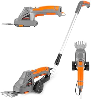 Terratek 2 IN 1 Pro 7.2V Cordless Hedge Trimmer Built in Lithium Ion Battery, Topiary Shears, Hand Held Trimmer, Cordless Shears Ideal for Shrub, Garden, Grass or Lawn Cultivation