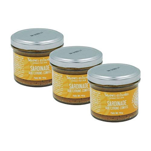 Lot 3x Sardinade aux citrons confits - Saveurs estivales - pot 90g Cover