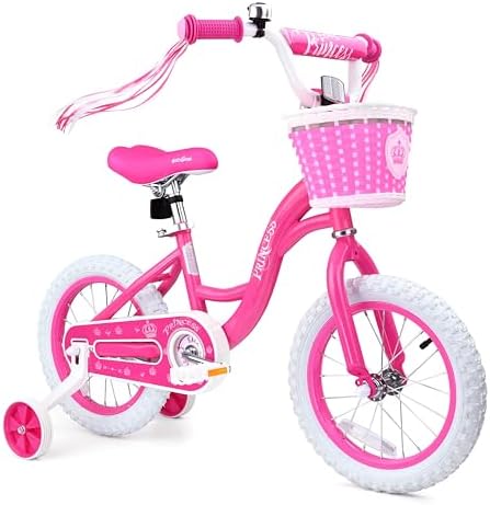 Girls Bike for Toddlers Ages 2-5 Years, 12 14 16 Inch Princess Ki...