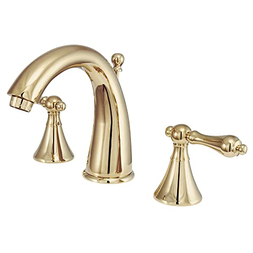 Kingston Brass KS2972AL 8 in. Widespread Bathroom Faucet, Polished Brass