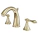 KINGSTON BRASS KS2972AL Naples Widespread Bathroom Faucet, Polished Brass