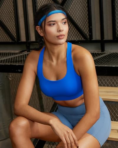 Image of RUNNING GIRL Sports Bras for Women,Crisscross Back High Impact Sports Bra with Hook Closure Workout Supportive Bra
