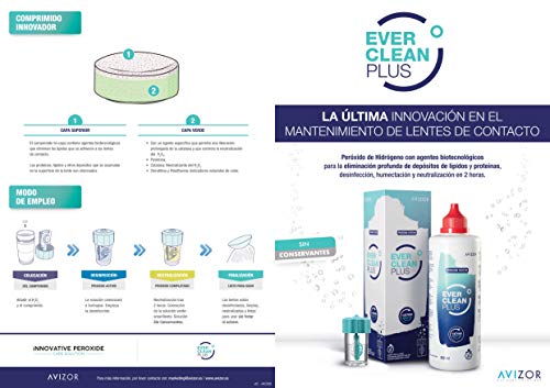 Avizor Ever Clean Plus pour lentilles de contact solution peroxyde d hydrogène et comprimés nettoyants - 2