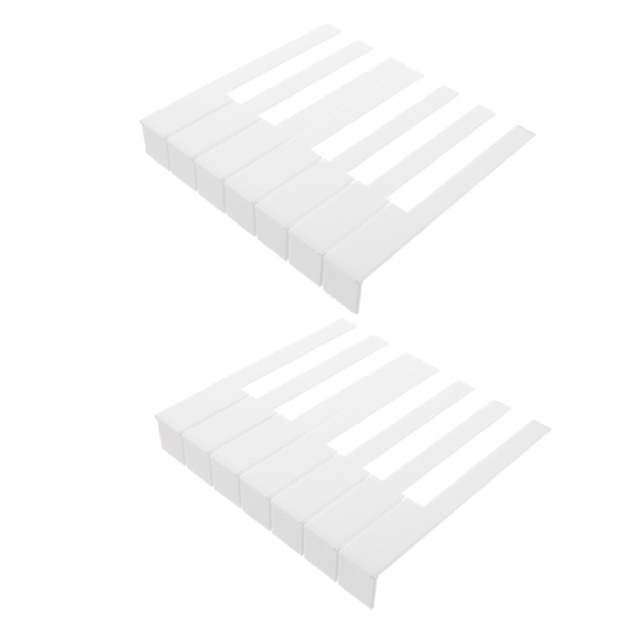 ifundom 52 Pièces Accessoires de Réparation pour Piano, Peaux de Touche Blanches en Acrylique, pour Clavier, Outils Pratiques pour L’Entretien à Maison