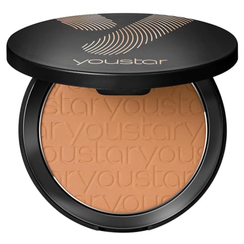 youstar BRONZ ME Compact Bronzer Powder 03 Dark | Polvo bronceador, de larga duración y altamente pigmentado para bronceado natural en tonos de piel medianos a oscuros