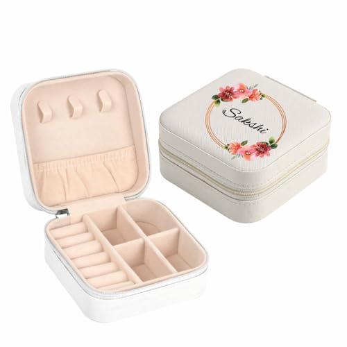 Personalised Jewellery Organiser Box | Earring|Necklace Storage C...