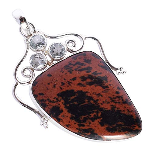 Collier jaspe acajou et argent 925 : l'élégance minérale d'un bijou artisanal d'exception