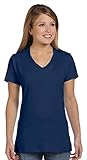 Hanes Women's Short Sleeve Nano-T V-Neck Tee