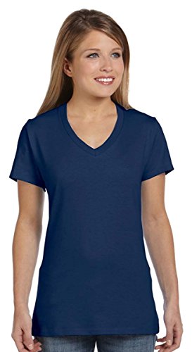 Hanes Women's Nano-T® V-Neck T-Shirt,Vintage Green M