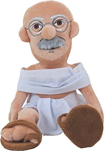 Mahatma Gandhi Doll - 11" Soft Stuffed Plush Little Thinker - Toy for Kids or Adults