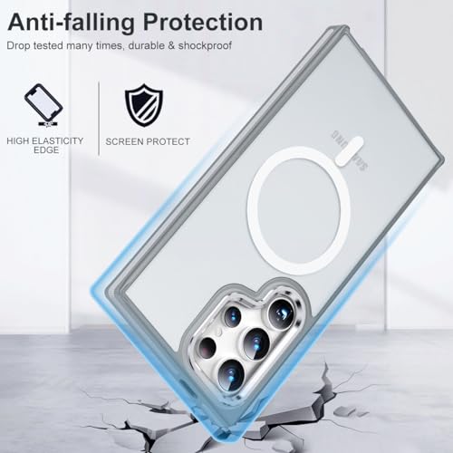 Image of MALEWOLF Magnetic Case for Samsung Galaxy S22 Ultra, Slim Matte Cover