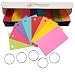 Debra Dale Designs - 800 Small Blank Study Flash Cards - Single Hole Punched - 5 Rings - 3-1/2" x 2" - 8 Astrobrights Cardstock Colors - 100 Each Color - Premium Heavy 100# Cover Card Stock