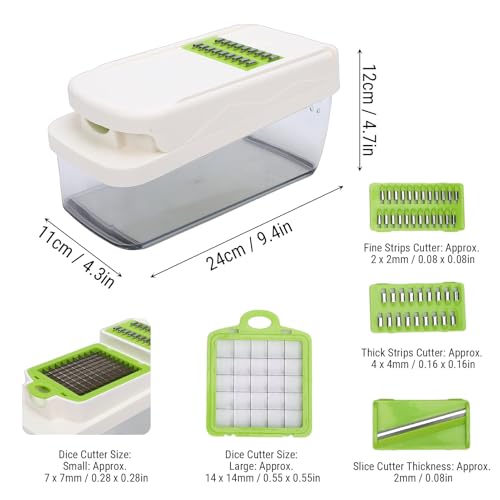 Cortadora y trituradora manual de verduras Fabater con contenedor miniatura 2
