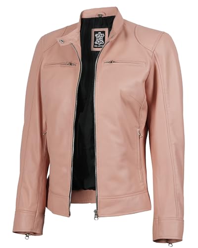 Image of Decrum Leather Jacket for Women - Real Lambskin Casual Leather Jackets Womens