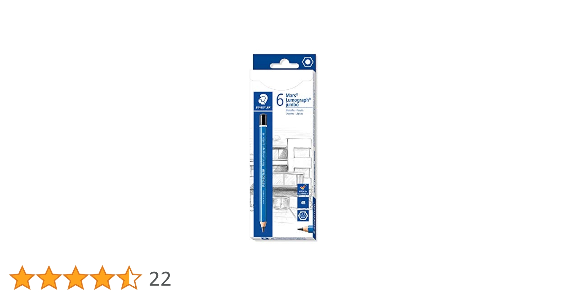 B4サイズ 色鉛筆画（ハチ公物語） Amazon | ステッドラー 鉛筆 4B マルス ルモグラフ ジャンボ 太