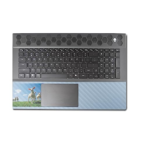 Image of MightySkins Carbon Fiber Skin Compatible with Alienware M18 R1 (2023) Full Wrap Kit - Lambs | Protective, Durable Textured Carbon Fiber Finish | Easy to Apply & Change Styles | Made in The USA