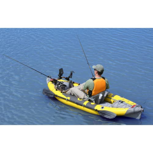Image of Advanced Elements StraitEdge Angler Inflatable Kayak - AE1006-ANG Fishing Kayak with Rod Holders and Bag and Pump