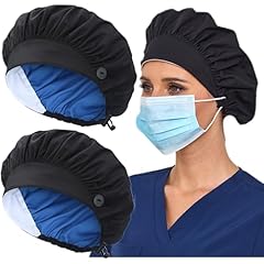 2 Pack-cotton-lined Black 03 Bouffant