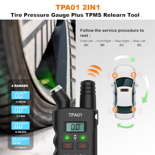 VXDAS 2-in-1 TPMS Tool with Gauge
