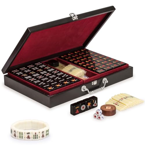 Mahjong Jet Set con 148 Fichas y Brazalete Mini Fichas miniatura 1